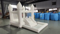 Château gonflable pour enfants, location pour fêtes, château gonflable de jardin avec toboggan et piscine à balles en PVC