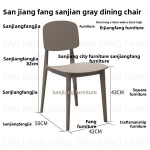 Tables de cantine scolaire rectangulaires modernes personnalisées, chaises de salle à manger en <span class=keywords><strong>plastique</strong></span> pour aire de restauration, ensembles commerciaux pour entreprises - Product Image 6