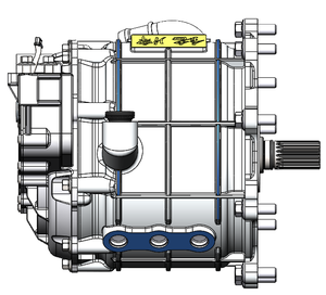 Système de moteur BSG refroidi par air de haute qualité 48V16KW, moteur synchrone à aimants à six phases - Product Image 3