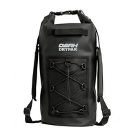 Sac à dos de randonnée imperméable Wellgreen 25L à fermeture roll-top pour les aventures en plein air, sacs étanches pour le rafting gonflable