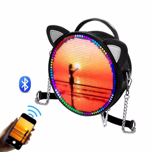 กระเป๋าเป้สะพายหลัง LED ทรงกลมแบบสายสะพายโชว์กระเป๋าน่ารักสีฉูดฉาดสว่างสดใสมีไฟเรืองแสง - Product Image 2