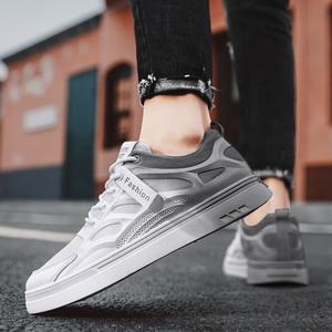 <b>Men's</b> Summer Breathable Mesh Flat Bottom <b>Casual</b> <b>White</b> Skate <b>Shoes</b> Low-price Quality Soft Soled Sports Trend <b>Shoes</b> - Product Image 3