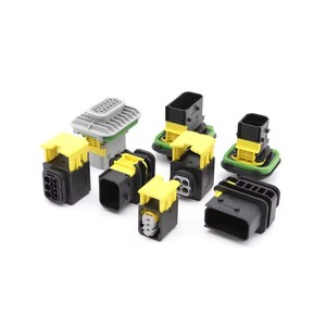 2-1564414-1 tipo Taiko nueva energía vehículo conector impermeable arnés de cables vaina 12 agujeros cabeza macho gris carcasa de plástico connecto - Product Image 5