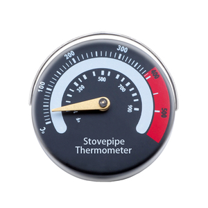 Thermomètre pour poêle à <span class=keywords><strong>bois</strong></span> Thermomètre à tuyau magnétique pour poêle, cheminée et jauge de température de cheminée - Product Image 1