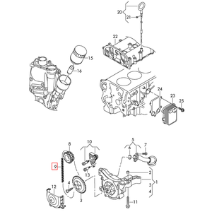 โซ่ปั๊มน้ำมัน03C115225B สำหรับ Volkswagen POLO Passat Lavida Touran Tiguan Skoda 2010-2015 | เปลี่ยน OE - Product Image 5