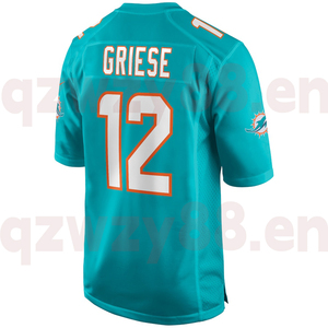 2025 American Football Trikot für die Dolphins, personalisiertes Team, 28 Achane, 13 Dan Marino, Polyester, kurze bedruckte Shirts, Übergröße, schnell trocknend - Product Image 3