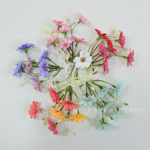 Guirlande décorative florale en fausses chrysanthèmes pour toile de fond de mariage, couronne murale pour la maison, embellissement de vêtements, ornement - Product Image 4