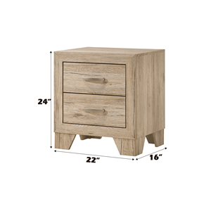 DB Miquell Smart Modern Luxury Nightstand Natural Finish Wooden and Marble <b>Bedroom</b> <b>Furniture</b> for Home and Hospital Use - Product Image 2