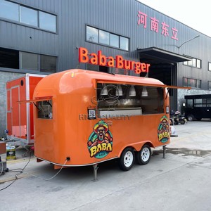 Usine <span class=keywords><strong>Concession</strong></span> personnalisée Food Trailer crème glacée chariots de vente de nourriture équipement burger camion - Product Image 4