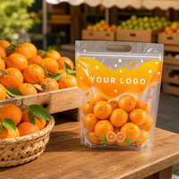 Tas Buah dengan Pegangan - Tas Penyimpanan Segar yang Bernapas dengan Logo Kustom, Ideal untuk Buah Segar dan Produk Pertanian