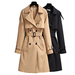 Manteau <span class=keywords><strong>Trench</strong></span> <span class=keywords><strong>Femme</strong></span> Automne Hiver 2025 Style Britannique Luxe Coupe Ample Longueur Maximale – Fabrication Professionnelle Directe Usine - Product Image 5