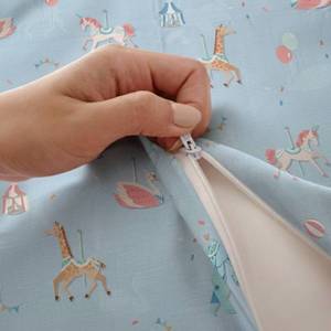 TENCEL ™   Housse de couette en Lyocell 180x200cm, imprimé animaux carrousel, douce et respirante, pour enfants - Product Image 6