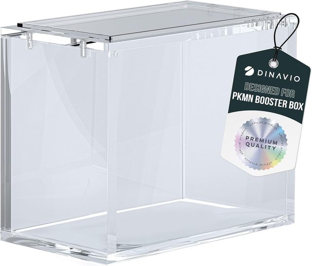 PKMN Booster Box Case Acrylic Display Stackable Ultra Thick Acrylic with  Strong Magnets