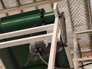 Woodchip yanak eğimli Cleat PVC/PU bantlı konveyör - Product Image 5