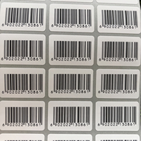 Stiker Label kode batang pencetakan perpustakaan seri cetak Label kode batang nomor seri kotak sepatu kustom harga Label kode batang