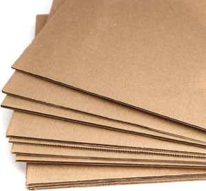 Hojas de cartón corrugado marrón personalizadas Insertos de cartón de una sola pared Separadores de cartón plano Hoja de papel de embalaje para correo - Product Image 3