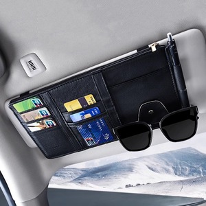 Organizador de Visera para Auto, Multi-Bolsillos, Accesorios Interiores para Auto, Organizador de Bolsillo, Almacenamiento de Documentos para Auto, Portaplumas - Product Image 1
