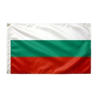 Drapeau de la Bulgarie sur mesure, 100 % polyester, tissu de qualité supérieure, œillets en laiton, double couture, imperméable, décoration extérieure