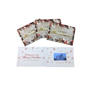 Cartes de vœux vidéo LCD pour festivals, <span class=keywords><strong>design</strong></span> charmant, 4,3 pouces, carte cadeau en papier, cadeau d'affaires, impression offset 4 couleurs, amour - Product Image 3