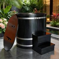 Baignoire ovale extérieure moderne en acier inoxydable 304 pour bain froid, fabrication sur mesure, logo et couleur personnalisés, OEM