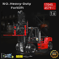 Mold King 17045 4579 buah hadiah Festival mainan edukasi teknis Model bata truk derek tumpuk tugas berat seri Teknik