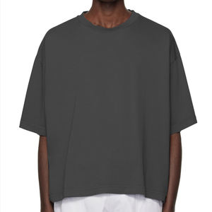 T-shirts amples décontractés 100 % coton de haute qualité, coupe oversize, épais et vierges pour hommes – Vente en gros - Product Image 1