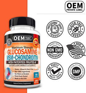 กลูโคซามีน MSM-Chondroitin แคปซูลพร้อมผลิตภัณฑ์เสริมสนับสนุน Fruitex-B ที่ได้รับการจดสิทธิบัตรสําหรับมือหลังเข่าข้อต่อสุขภาพผู้ชายผู้หญิง - Product Image 3