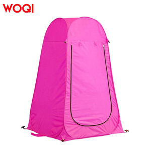 Tente de douche Woqi 120x120x190cm pliable, imperméable, pour camping en extérieur, tente d'intimité monocouche, assemblage manuel, magenta - Product Image 1