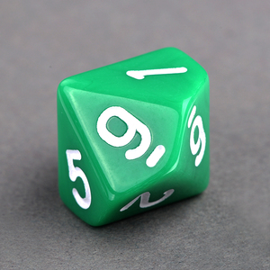 Dados de 10 caras duraderos de acrílico amarillo, bordes lisos <span class=keywords><strong>D10</strong></span>, 16mm, juegos de mesa, dados, juego de fiesta, dados de utilería - Product Image 5