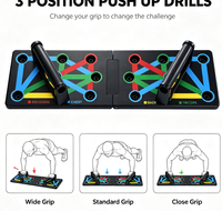 Tabla Compacta para Flexiones en Casa, 40x20x5cm, ABS TPR, Soporte Multifuncional para Entrenamiento de Pecho y Parte Superior del Cuerpo