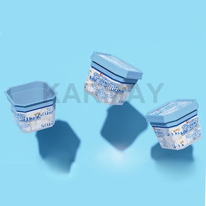 Ventas al por mayor vmcpp sello refrescante PP 95ML Cuadrado azul Contenedor de helado desechable - Product Image 6