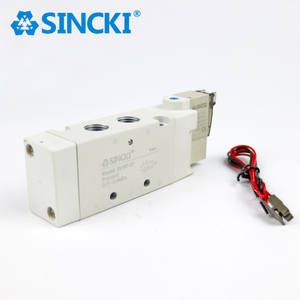 SINCKI 5V210-08 Válvula solenoide de aleación de aluminio de 2 vías de 5 puertos 5V220-08 5V310-10 Válvulas de control neumático de 24V - Product Image 1