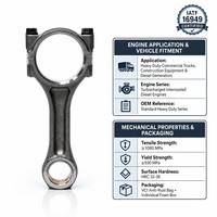 Bielle forgée certifiée ISO/TS16949 MT23-04 pour moteur diesel haute performance S4L2, personnalisation à faible MOQ