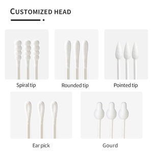 100 pièces de cotons-tiges écologiques en bambou avec embout en coton pour le soin des bébés et le nettoyage des oreilles, logo personnalisé, coton biologique - Product Image 4