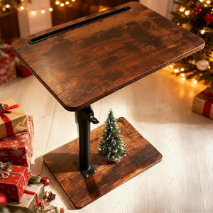 Tablette <span class=keywords><strong>d</strong></span>'accoudoir <span class=keywords><strong>de</strong></span> canapé avec rotation à 360° et hauteur réglable, idéale comme table <span class=keywords><strong>d</strong></span>'appoint pour collations dans les petits espaces, au lit ou <span class=keywords><strong>sur</strong></span> une chaise - Product Image 1