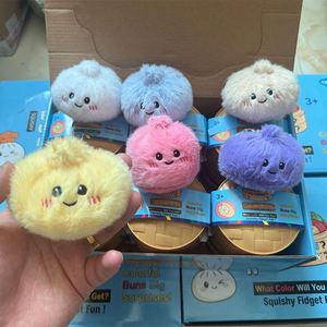 Juguete de Peluche de Comida de Simulación OEM ODM, Llavero de Peluche Suave de Algodón PP con Forma de Bollo al Vapor Baozi para Niños - Product Image 1