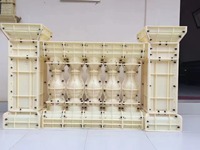 Moules à balustres en plastique ABS résistant Reazone RZCL 95 cm pour la coulée sur site de balustres en béton décoratifs