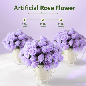 Nuovo <span class=keywords><strong>disegno</strong></span> di rosa fiori artificiali fiori artificiali fiori di simulazione <span class=keywords><strong>viola</strong></span> fiori di lavanda per la cerimonia nuziale festa a casa della decorazione commercio all'ingrosso - Product Image 5