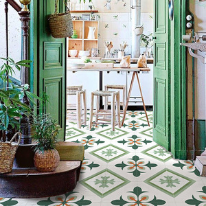 Bắc Âu đơn giản 400x400 nhỏ mộc mạc sàn gạch cho bên ngoài phòng nhà vệ sinh sàn gỗ 600x trà sữa cửa hàng sàn rắn cho sử dụng trong nhà - Product Image 3