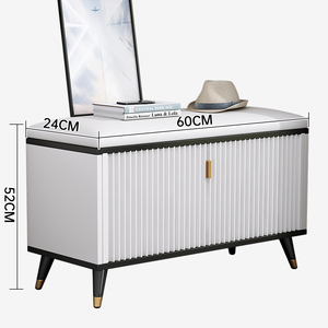 Best Quality <strong>White</strong> <strong>Shoe</strong> Cabinet <strong>Storage</strong> Rustic Wooden Tipping Bucket <strong>Shoe</strong> Cabinet with Stool - Product Image 6