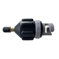 Adaptateur de valve à air noir pour planche de SUP, kayak, canoë, radeau, bateau pneumatique, bateau de pêche, accessoire de surf