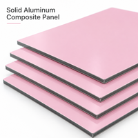 Panneau composite en aluminium (ACP/ACM) blanc massif enduit de PE, léger et facile à installer pour la décoration de devantures de magasins