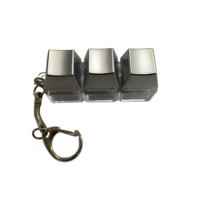 Porte-clés personnalisé en forme de touche de clavier, pendentif pour clavier mécanique, breloque mignonne pour sac à dos, cadeau pour gamer