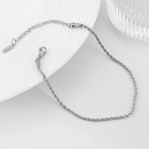 Beliebtes Hochwertiges Nicht-Verblassendes Edelstahl-Armband Einfaches Basis-Gold Multi-Stil Kubanische Box-Kette Armband Geschenke für Frauen - Product Image 5