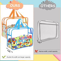 Sac de maquillage transparent personnalisé en gros avec logo, pochette cosmétique en PVC avec fermeture éclair, sac de voyage pour soins de la peau et articles de toilette