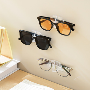 Transparent Wall Mounted Eyeglasses Holder Single Pack Anti Pressure Storage <b>Rack</b> For Sunglasses And <b>Glasses</b> Display - Product Image 3