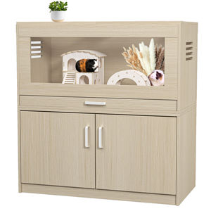 Cage pour <span class=keywords><strong>hamster</strong></span>, cage à rat en bois avec armoire de rangement indépendante, maison pour chinchilla (31.50 "L X 15.75" W X 32.28 "H) - Product Image 1