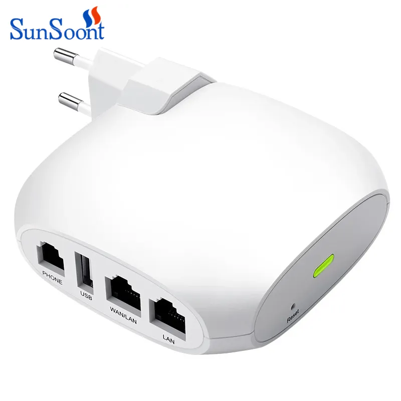 Harga Murah OEM CE RoHS FXS + FXO VoIP Gateway/Adaptor Telepon VoIP/Router