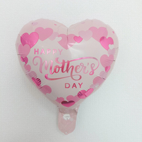 Ballons ronds en Mylar CYmylar de 10 pouces et 18 pouces avec inscription en anglais « Joyeuse fête des mères » pour maman, décorations florales pour la fête des mères