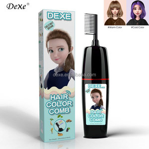Shampoo Colorante DEXE con Pettine, 6 Colori: Marrone, Biondo, Nero, Copertura Efficace al 100% dei <span class=keywords><strong>Capelli</strong></span> Grigi e <span class=keywords><strong>Bianchi</strong></span> per Uomini e Donne, Uso Domestico - Product Image 4